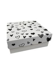 25x25x9 cm Beyaz Kapaklı Kutu,E Ticaret Kargo Kutusu