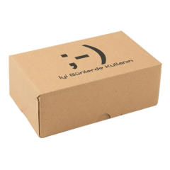 17x12,5x7,5 cm E Ticaret Karton Kargo Kutusu Kolisi 200 - kraft - emoji