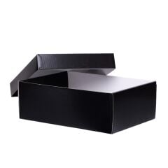 25x35x12 cm Kapaklı Ofset Kutu siyah