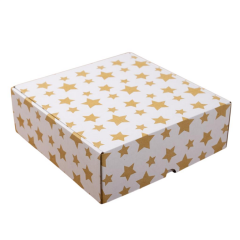 25,5x25,5x8,5 cm E Ticaret karton kargo kutusu baskısız