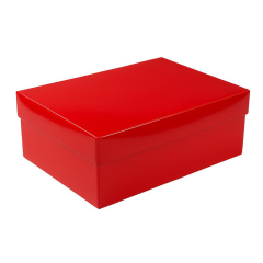 25x35x12 cm Kapaklı Ofset Kutu yeşil - 100
