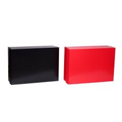 25x35x12 cm Kapaklı Ofset Kutu turuncu