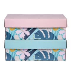 25x35x12 cm Kapaklı Ofset Kutu turuncu - 25