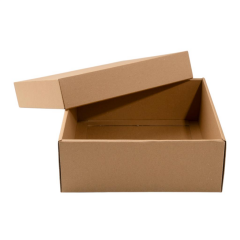 25x25x9 cm E ticaret Karton Kargo Kutusu 25 - kraft üzeri beyaz puantiye