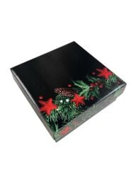 25x25x9 cm Kapaklı Hediye Kutusu SİYAH - 25