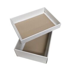 25x35x12 cm Kapaklı Beyaz Kargo Kutusu ,Hediye Kutusu baskısız