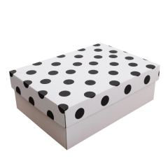 25x35x12 cm Kapaklı Beyaz Kargo Kutusu ,Hediye Kutusu 100 - çizgi