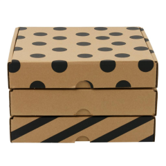 25x25x5 cm E Ticaret Karton Kargo Kutusu çizgi