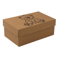 25x15x10 cm E Ticaret Kapaklı Kargo Kutusu ayıcık