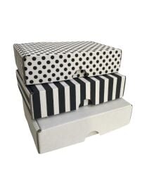 15x9,5x3,5 cm İÇİ DIŞI BEYAZ E Ticaret Kargo Kutusu,takı kozmetik vb ürünler için 100 - çizgi