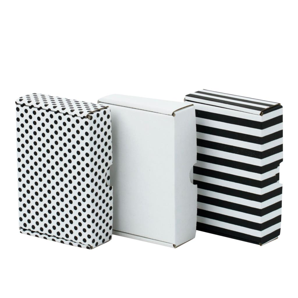15x9,5x3,5 cm İÇİ DIŞI BEYAZ E Ticaret Kargo Kutusu,takı kozmetik vb ürünler için 100 - çizgi