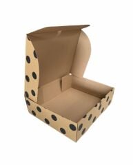 27x34,5x9,5 cm E Ticaret Kargo Kutusu,Ayakkabı Kutusu 25 - siyah çizgi