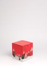 11x11x11 cm E Ticaret Kargo Kutusu,bardak kutusu,mum kutusu kırmızı