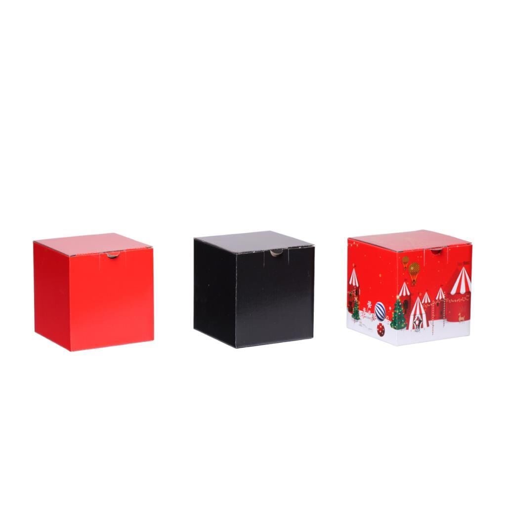 11x11x11 cm E Ticaret Kargo Kutusu,bardak kutusu,mum kutusu kırmızı