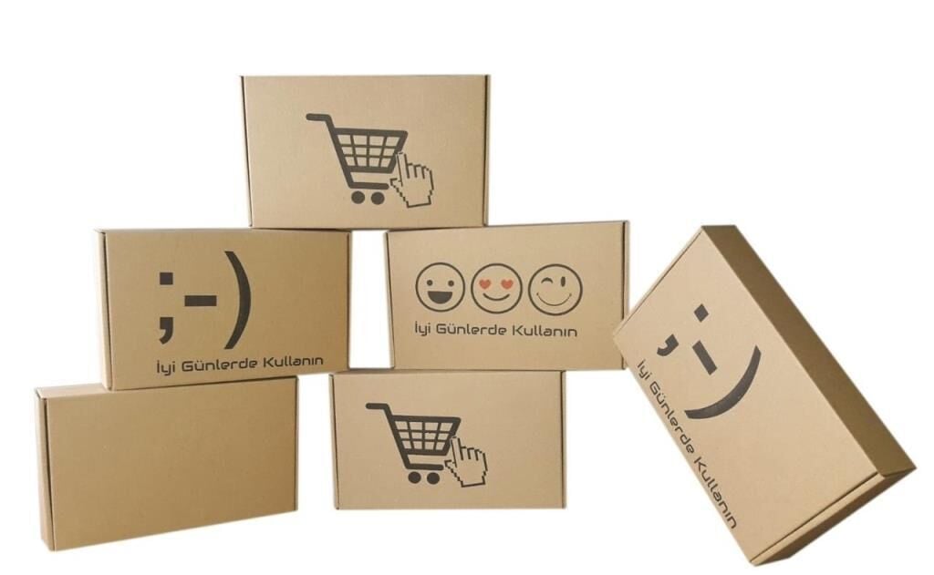 21,5x13x4 cm E Ticaret Kargo Kutusu 50 - EMOJİ
