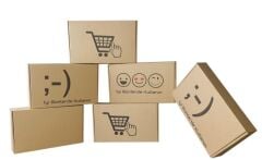 21,5x13x4 cm E Ticaret Kargo Kutusu 50 - EMOJİ