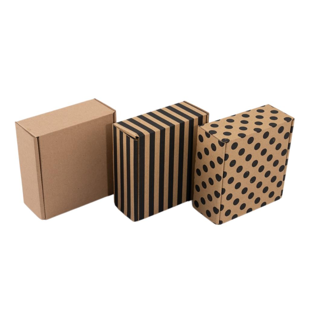 10x12x5 cm E Ticaret Karton Kargo Kutusu  takı,kozmetik vs 200 - siyah çizgi