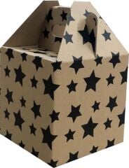 15x15x15 cm E Ticaret Karton Kargo Kutusu kırmızı kalp