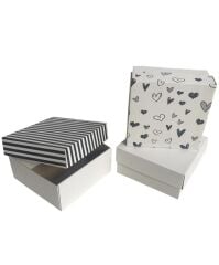20x20x9 cm Kapaklı Beyaz Kutu,E Ticaret Kargo Kutusu