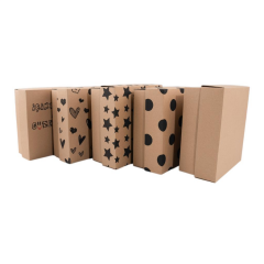 20x20x9 cm E Ticaret Karton Kargo Kutusu (kapaklı) siyah yıldız - 100