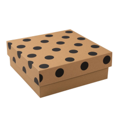 20x20x9 cm E Ticaret Karton Kargo Kutusu (kapaklı) siyah yıldız - 100